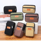 Men's Canvas Waist Bag Bum Belt Pack Casual Wearable Fanny Men