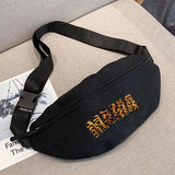Waist Bag Women Zipper Pocket Chest Handbag Unisex Fanny Pack
