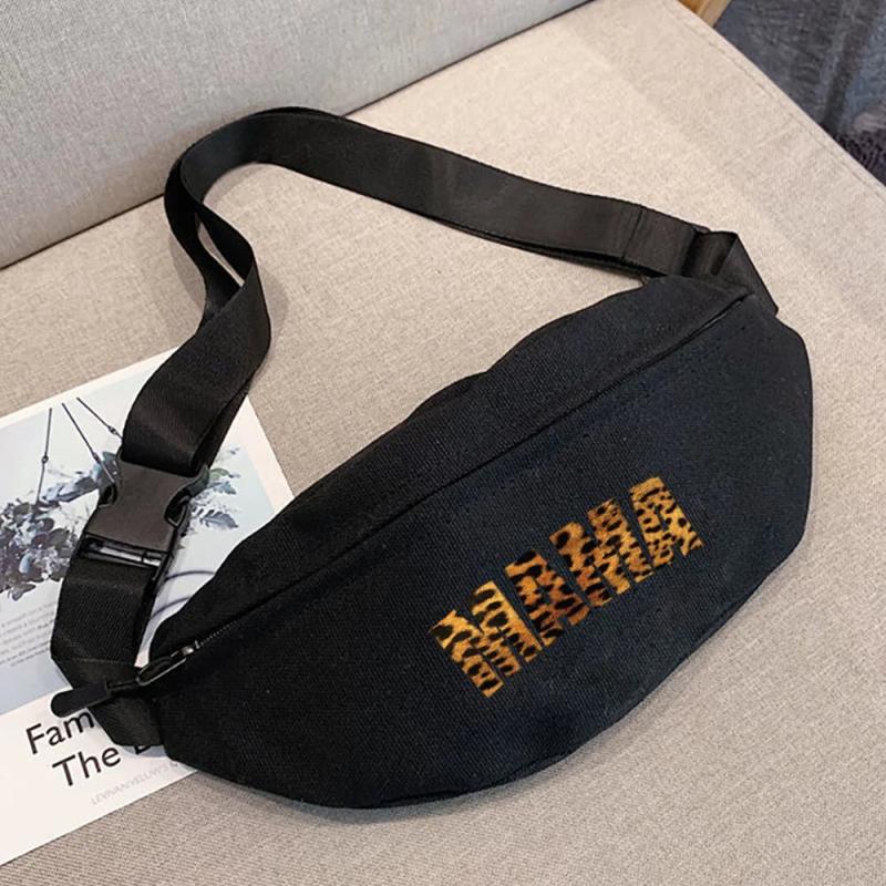 Waist Bag Women Zipper Pocket Chest Handbag Unisex Fanny Pack