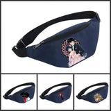 Waterproof Waist Bag for Men and Women - Black
