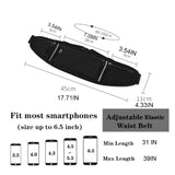 Adjustable Running Pouch Waist Bag Phone Holder Fanny Pack for Unisex