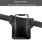 Waterproof PU Leather Waist Pack Multifunctional Bum Bag Pouch