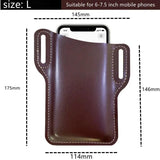 Waterproof PU Leather Waist Pack Multifunctional Bum Bag Pouch