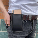 Waterproof PU Leather Waist Pack Multifunctional Bum Bag Pouch