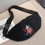 Monster Print Waist Bag Running Belt Pouch Fanny Pack