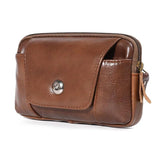 Cowhide Business Casual Magnetic Waist Bag for Man