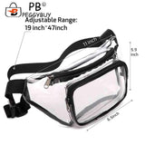 Clear PVC Crossbody Bag Mini Waterproof Unisex Hip Bum Bag