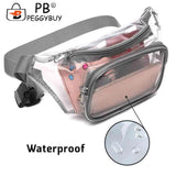 Clear PVC Crossbody Bag Mini Waterproof Unisex Hip Bum Bag