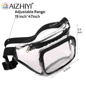 Clear PVC Crossbody Bag Mini Unisex Waterproof Phone Bag for Outdoor Travel