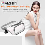 Clear PVC Crossbody Bag Mini Unisex Waterproof Phone Bag for Outdoor Travel