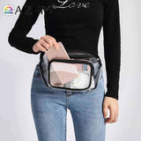 Clear PVC Crossbody Bag Mini Unisex Waterproof Phone Bag for Outdoor Travel