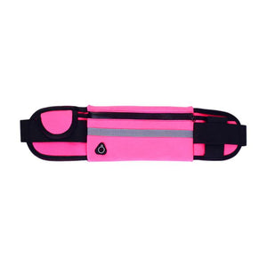 Sports Pocket Pouch Belt Reflective Water Bottle Holder Gym Waist Bag