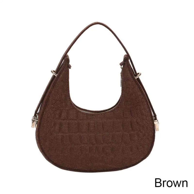 Versatile Felt Cloth Shoulder Bag for Women