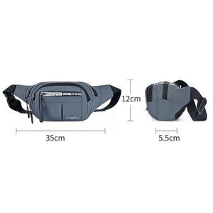 Waterproof Waist Bag Outdoor Waist Bum Running Jogging Belt Pouch Zip Fanny Pack