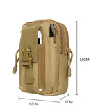 Men's Tactical Waterproof Waist Bag Money Purse Mini Outdoor Sport Small Bag