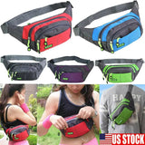 Unisex Canvas Fanny Pack Waist Hip Belt Bag Handbag Purse Travel Bag