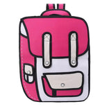 3D Jump Style 2D Drawing Shoulder Bag