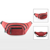 Leather Bum Bag Waist Belt with Zipper