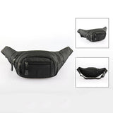 Leather Bum Bag Waist Belt with Zipper