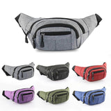 Leather Bum Bag Waist Belt with Zipper