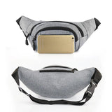 Leather Bum Bag Waist Belt with Zipper