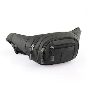 Leather Bum Bag Waist Belt with Zipper