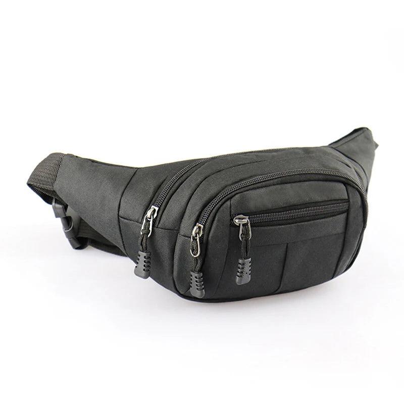 Leather Bum Bag Waist Belt with Zipper