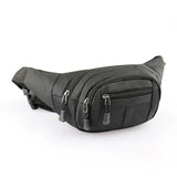 Leather Bum Bag Waist Belt with Zipper