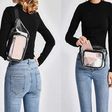 Clear Fanny Pack Waterproof Waist Bag Stadium Approved Crossbody Bags