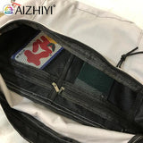 Canvas Casual Fanny Waist Bag Unisex Couple Street Zipper Crossbody Shoulder