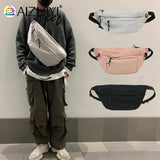 Canvas Casual Fanny Waist Bag Unisex Couple Street Zipper Crossbody Shoulder