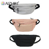Canvas Casual Fanny Waist Bag Unisex Couple Street Zipper Crossbody Shoulder