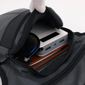 Men Nylon Motorcycle Hip Belt Waist Fanny Pack Riding Travel Shoulder Messenger