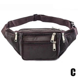 Men's Waist Pack Travel Purse Waterproof Belt Zipper Fanny Multifunction Phone P
