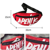Letter Nylon Crossbody Bag Sports Outdoor Chest Bag Waist Bag Female