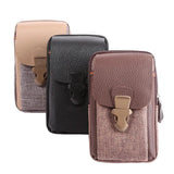 Men's 3-Layer Vertical Waist Bag