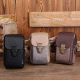 Men's 3-Layer Vertical Waist Bag
