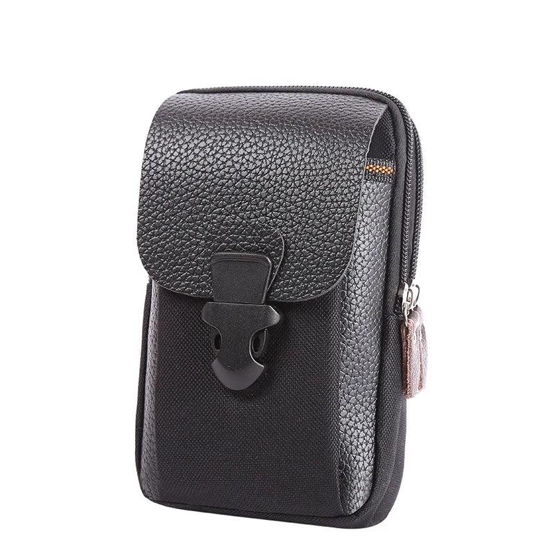 Men's 3-Layer Vertical Waist Bag