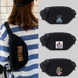 Canvas Bum Bag Mom Pattern Waist Bag Messenger