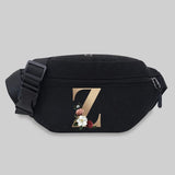 Unisex Waist Bag Leisure Fanny Pack Letter Series Styles