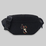 Samurai Pattern Canvas Bum Bag
