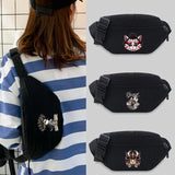 Samurai Pattern Canvas Bum Bag