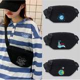Travel Waist Bag Chest Bag Unisex Student Printing Lightweight