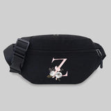 Pink Flower Bum Bag with Name Pattern