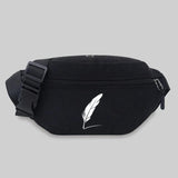 Unisex Feather Series Bum Bag Messenger Chest Waist Fanny Pack