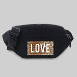 Leopard Pattern Bum Bag Messenger Waist Chest Fanny Pack