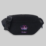 King&Queen Pattern Couple Messenger Waist Bag Chest Bag