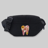 Teeth Pattern Waist Bag Unisex Bum Bag Student