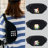 Teeth Pattern Waist Bag Unisex Bum Bag Student