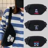 Unisex Messenger Chest Bags Student Waist Bag Astronaut Series Fanny Pack